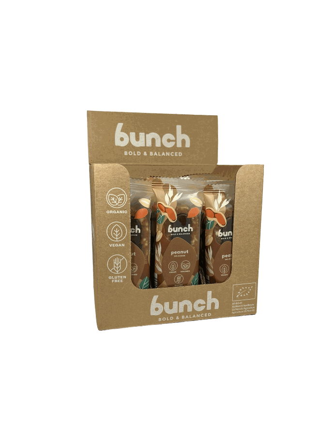 [BIO001] *BUNCH Dadelreep pinda 18 X 38g