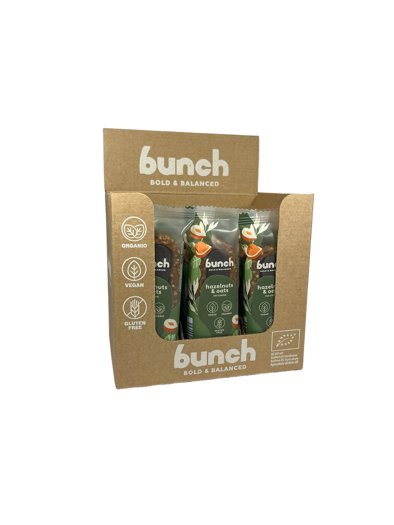 *BUNCH Date Bar Hazelnut & Oats 18 X 38g